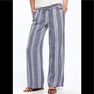 Old Navy wide-legged linen-blend pants